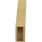 Ekena Millwork 5-inch W x 18-inch D x 24-inch H Burlington Rough Cedar Woodgrain TimberThane Knee Brace, Primed BRCUR05X18X24BURRCPR - alternate 3